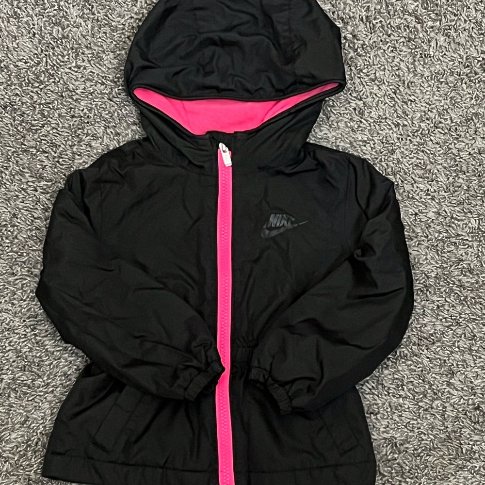 Nike Black Jacket with Pink Accents